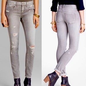 Free People “Destroyed” Skinny Jeans Meg’s Denim
